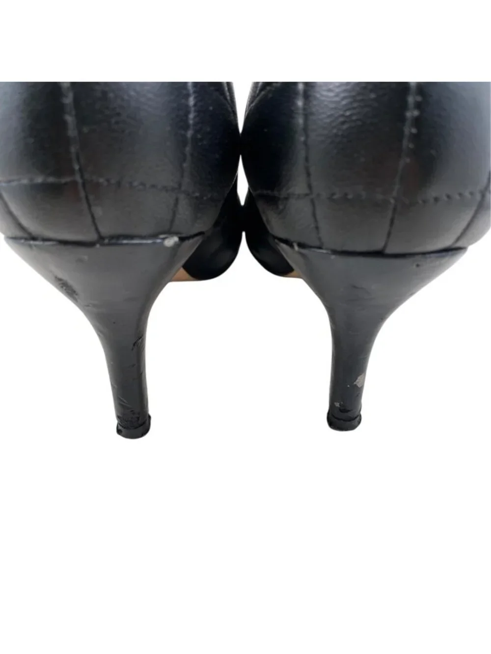 Chanel Boots CC Logo Short Quilted Leather Black